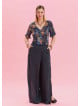 Zipper Detailed Pocket Anthracite Women's High Waist Trousers 4641